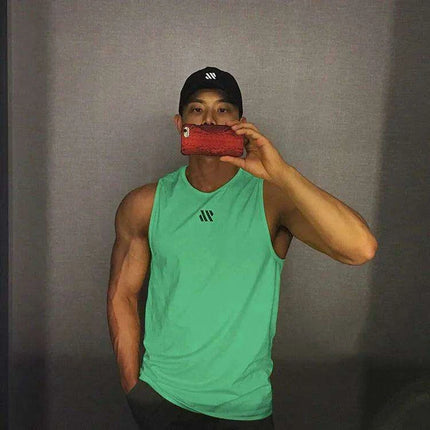 Men's Summer Tactical Mesh Sleeveless Training Vest - Breathable Gym Sports T-shirt for Running and Muscle Workouts - Très Elite