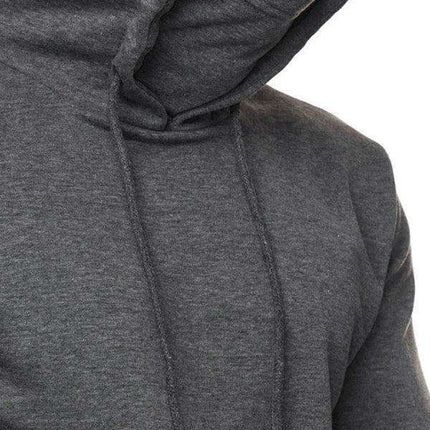 Men's Trendy Hoodie and Long Sleeve T-Shirt Combo with Built-in Mask