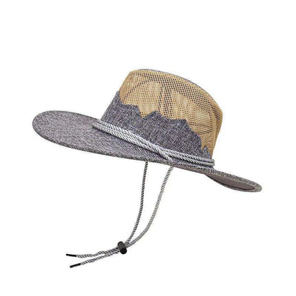 Men's Versatile Adjustable Straw Cowboy Hat for Beach and Outdoor Fun - Très Elite