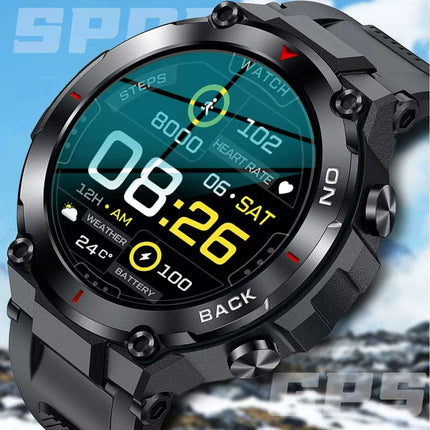 Men's Waterproof Fitness GPS Smartwatch with Advanced Health Monitoring and Long Battery Life - Très Elite