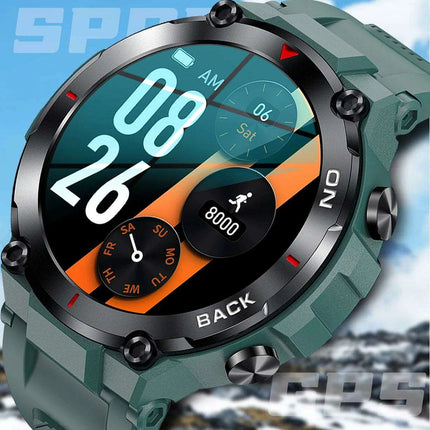 Men's Waterproof Fitness GPS Smartwatch with Advanced Health Monitoring and Long Battery Life - Très Elite