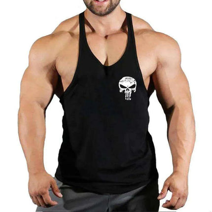 Men's Y-Back Sleeveless Gym Tank - Essential Workout Vest for Bodybuilders and Lifters - Très Elite
