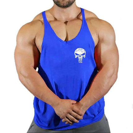Men's Y-Back Sleeveless Gym Tank - Essential Workout Vest for Bodybuilders and Lifters - Très Elite
