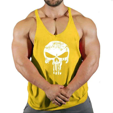 Men's Y-Back Sleeveless Gym Tank - Essential Workout Vest for Bodybuilders and Lifters - Très Elite