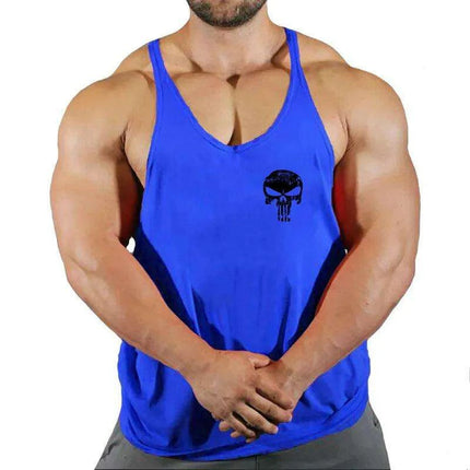 Men's Y-Back Sleeveless Gym Tank - Essential Workout Vest for Bodybuilders and Lifters - Très Elite
