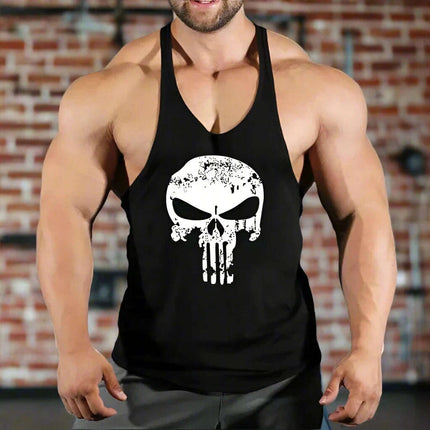 Men's Y-Back Sleeveless Gym Tank - Essential Workout Vest for Bodybuilders and Lifters - Très Elite