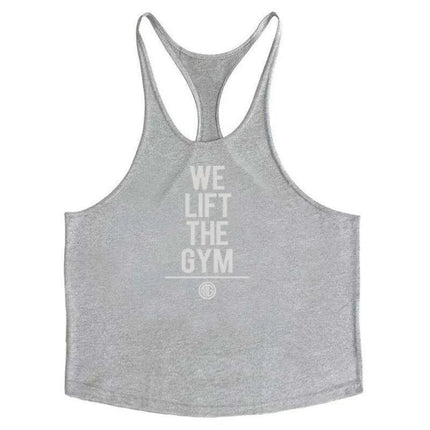 Men's Y-Back Sleeveless Muscle Tank - Performance Fitness Stringer Vest for Bodybuilding - Très Elite