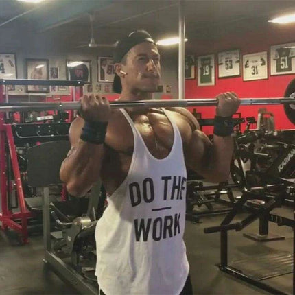 Men's Y-Back Sleeveless Muscle Tank - Performance Fitness Stringer Vest for Bodybuilding - Très Elite