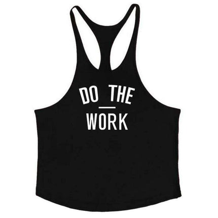Men's Y-Back Sleeveless Muscle Tank - Performance Fitness Stringer Vest for Bodybuilding - Très Elite