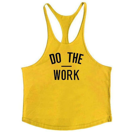 Men's Y-Back Sleeveless Muscle Tank - Performance Fitness Stringer Vest for Bodybuilding - Très Elite