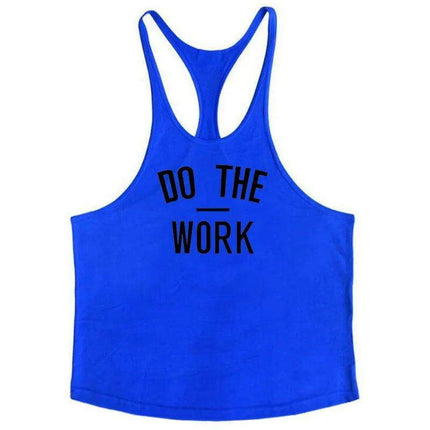 Men's Y-Back Sleeveless Muscle Tank - Performance Fitness Stringer Vest for Bodybuilding - Très Elite