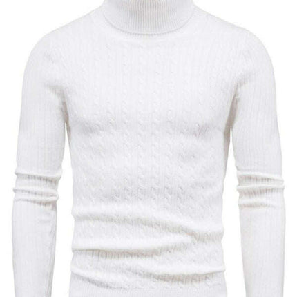 Men's knitted sweater cross-border turtleneck slim fit bottoming sweater - Très Elite