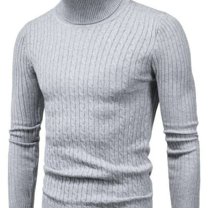 Men's knitted sweater cross-border turtleneck slim fit bottoming sweater - Très Elite