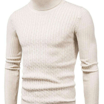 Men's knitted sweater cross-border turtleneck slim fit bottoming sweater - Très Elite