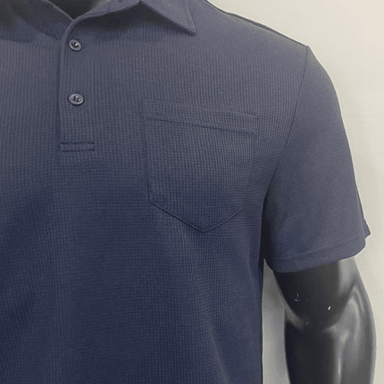 Men's lapel polo shirt short-sleeved T-shirt pocket decoration shorts two-piece set - Très Elite