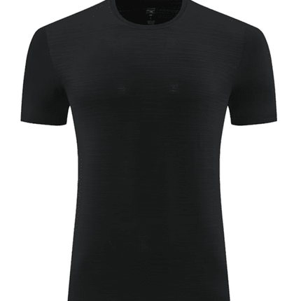 Men's new ice silk quick dry round neck short sleeve sports T-shirt