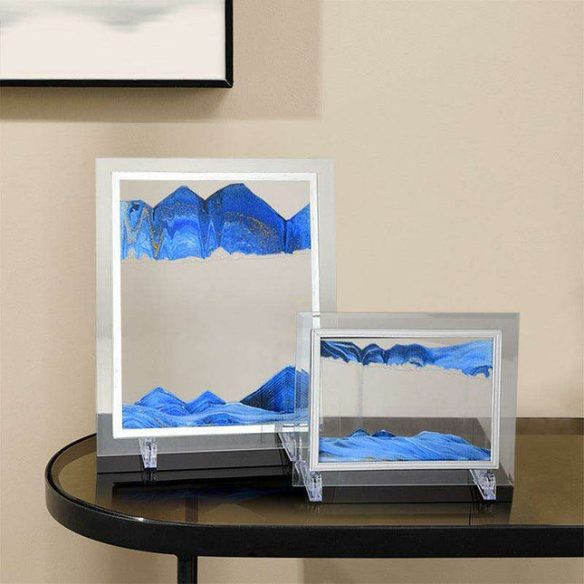 Mesmerizing 3D Glass Quicksand Art for a Tranquil Environment