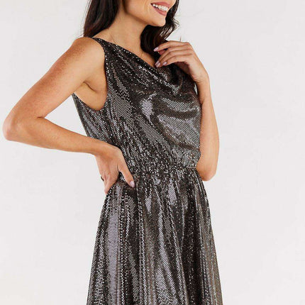 Mesmerizing Ruffled Evening Gown - Très Elite