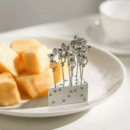 Mice Fruitpicks Stainless Steel - Très Elite