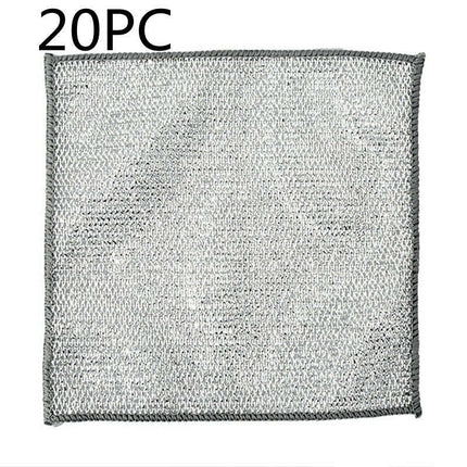Microfiber Steel Wire Cleaning Cloths for Kitchen Dishes - Très Elite