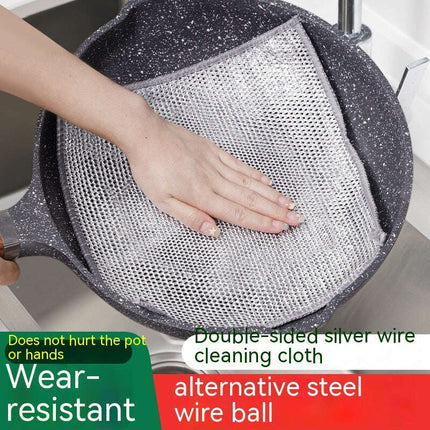 Microfiber Steel Wire Cleaning Cloths for Kitchen Dishes - Très Elite