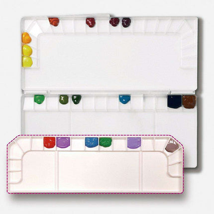 Mijello MWP-3017 Premium Detachable Bulletproof Glass Mixing Palette for Watercolor Artists - Très Elite