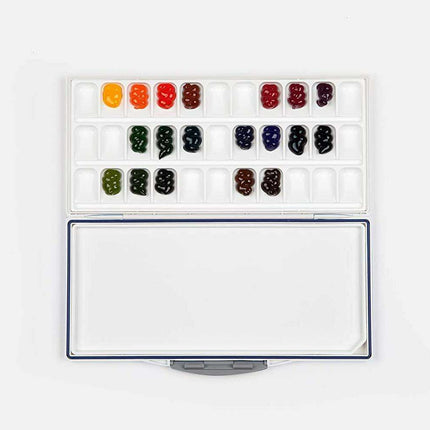 Mijello MWP-3033 Fusion 33-Well Watercolor Palette - Ultimate Art Preservation Kit - Très Elite