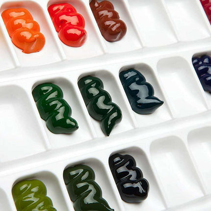 Mijello MWP-3033 Fusion 33-Well Watercolor Palette - Ultimate Art Preservation Kit - Très Elite