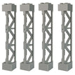 4pcs Grey