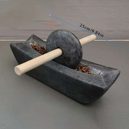 Mini Lapis Lazuli Spice Grinder - Handcrafted Manual Herb & Pepper Crusher for Gourmet Cooking..