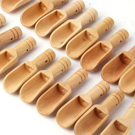 Mini Wooden Spoons Set - Essential Compact Utensils for Diverse Culinary Tasks - Très Elite