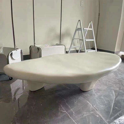 Minimalist Japanese-Inspired Oval Coffee Table- Très Elite- Très Elite