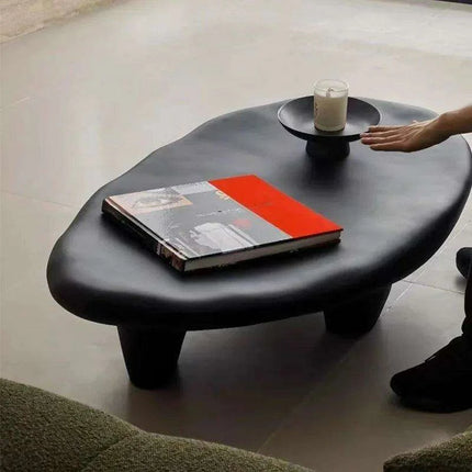 Minimalist Japanese-Inspired Oval Coffee Table- Très Elite- Très Elite