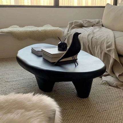 Minimalist Japanese-Inspired Oval Coffee Table- Très Elite- Très Elite