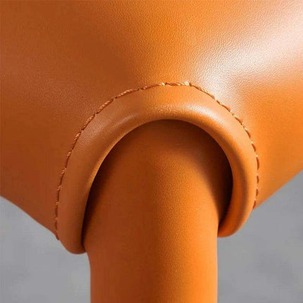 Minimalist Scandinavian Saddle Leather Dining Chair - Très Elite