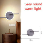 Grey round warm light