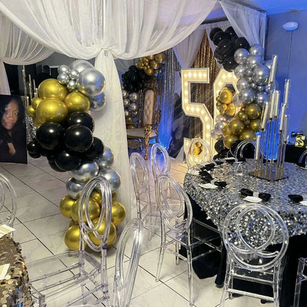Modern 32-Piece Clear Acrylic Stacking Stools for Events - Très Elite