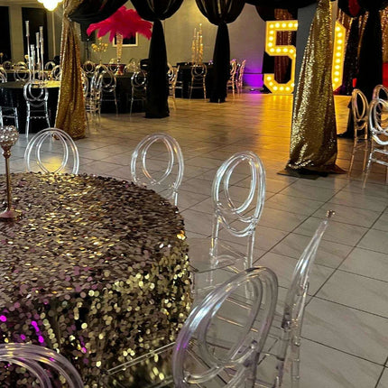 Modern 32-Piece Clear Acrylic Stacking Stools for Events - Très Elite