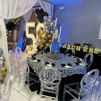 Modern 32-Piece Clear Acrylic Stacking Stools for Events - Très Elite