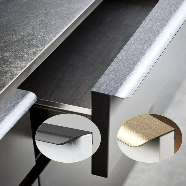 Modern Aluminum Alloy Cabinet Pull Handles - Set of 3