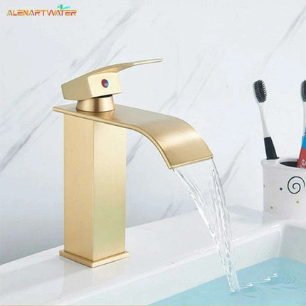 Modern Black Waterfall Faucet with Chrome Accents for Stylish Bathrooms - Très Elite