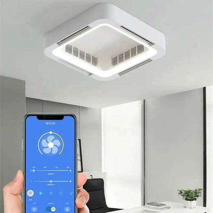 Modern Bladeless LED Ceiling Fan Light - Redefine Comfort and Style in Your Home - Très Elite