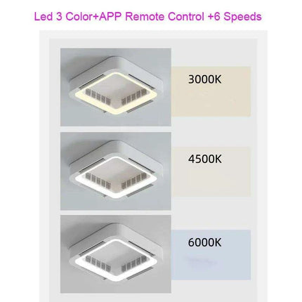 Modern Bladeless LED Ceiling Fan Light - Redefine Comfort and Style in Your Home - Très Elite