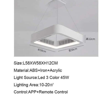 Modern Bladeless LED Ceiling Fan Light - Redefine Comfort and Style in Your Home - Très Elite
