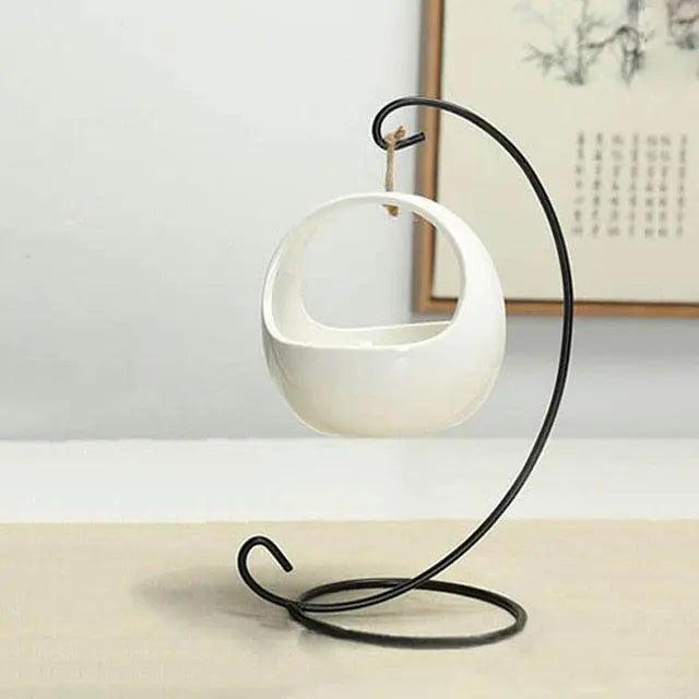 Modern Ceramic Hanging Planters for Small Plants - Très Elite