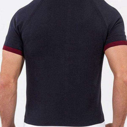 Modern Color Block Short Sleeve Shirt for Men - Trendy & Comfortable - Très Elite