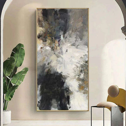 Modern Elegance: Black and White Abstract Canvas Art Collection for Your Bedroom - Très Elite