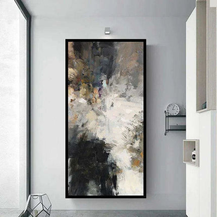 Modern Elegance: Black and White Abstract Canvas Art Collection for Your Bedroom - Très Elite
