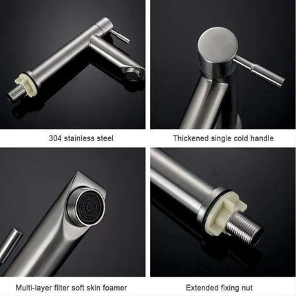 Modern Elegance Stainless Steel Faucet - Premium Ceramic Valve Bathroom Tap - Très Elite