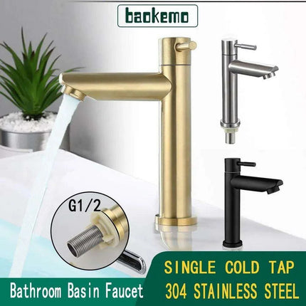Modern Elegance Stainless Steel Faucet - Premium Ceramic Valve Bathroom Tap - Très Elite